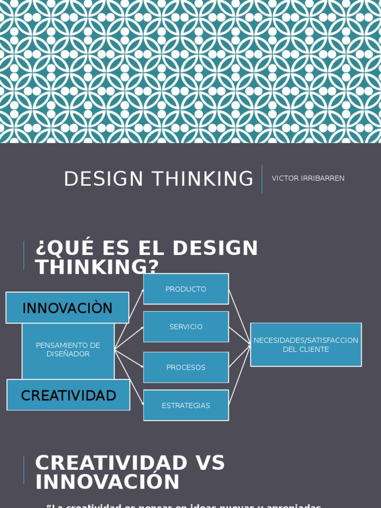 Design Thinking | PDF | Creatividad | El pensamiento de diseño