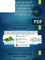 Principales Indicadores y Variables Macroeconómicas en México