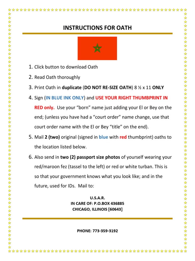 Oath Submission Instructions Guide | PDF