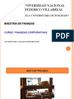 Finanzas corporativas y sector privado