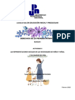 Las representaciones sociales de la infancia y sus necesidades