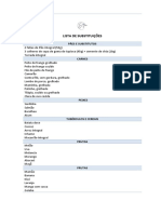 LISTA DE SUBSTITUIÇÕES - Própria PDF