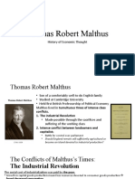 Thomas Robert Malthus: History of Economic Thought