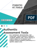 Authentic Assessment Tools