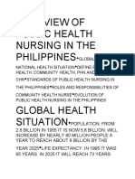 Overview of Public Health Nursing in The Philippines