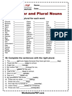 Singular and Plulal Nouns (1)