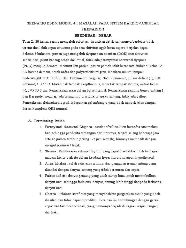 Palpitasi dan Atrial Fibrilasi pada Dewasa | PDF