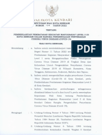 SK Walikota TTG PPKM LVL 3 Di Kota Kendari (15 Feb - 28 Feb 2022)