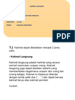 Lembar Jawaban Uas Bahasa Indonesia