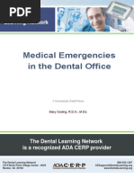 Medical Emergencies in Dental Office