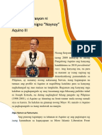 PORTFOLIO SA ARALING PANLIPUNAN - Administrasyong Aquino at Duterte