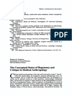 Csordas1988 The Conceptual Status of Hegemony Medicine