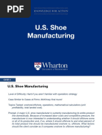 U.S. Shoe Manufacturing: Knowledge For Action