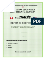 Carpeta de Recuperación - English 1° y 2°