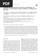 Changes in Community Structure and Biomass of Seagrass