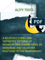 PERSONALITY ASSESSMENT INSTRUMENTS