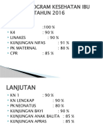 TARGET KESEHATAN IBU DAN ANAK TAHUN 2016