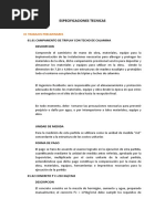 Especificaciones de Base Cementada | PDF | Cemento | Riego