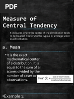 Measure of Central Tendency