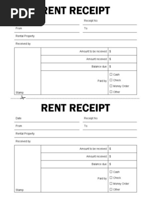 Free Rent Receipt Template