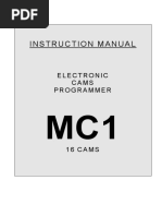 Instruction Manual: Electronic Cams Programmer