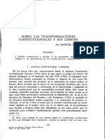 Sobre Las Transformaciones Constitucionales Y Sus Limites: 1. Estática Constitucional Y Reforma