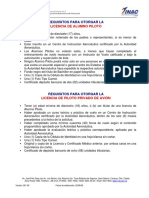 Requisitos Licencia Piloto