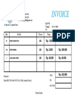 Invoice Buku