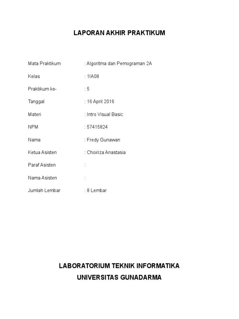 Praktikum Visual Basic: MDI Form dan Menu | PDF