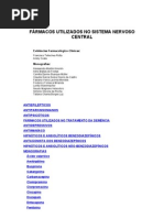 Fármacos utilizados no sistema nervoso central