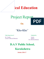 Physical Education: Project Report