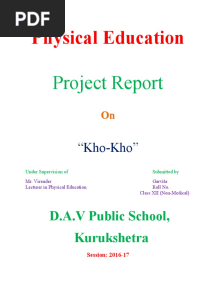 Physical Education: Project Report