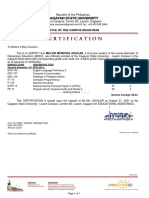 Certificate of Grades