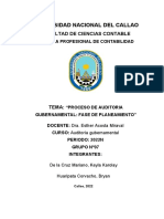 Grupo 7 - Proceso de Auditoria Gubernamental I Fase de Planeamiento