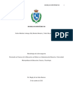 Modelos Epistémicos-Mapa Conceptual