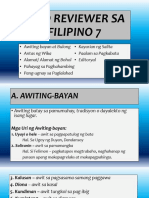 2nd Q Reviewer Sa Filipino 7