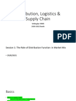 Distribution, Logistics & Supply Chain: Welingkar MMS 2020-2022 Batch