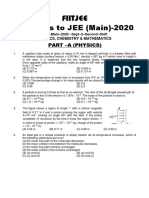 JEE MAIN 2020 (02.09.2020 - 2nd Shift) 1