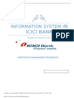 Information System I: N Icici Bank