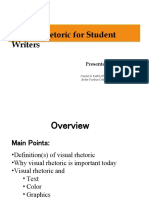 Visual Rhetoric For Student Writers: Presented by Liz Qiang