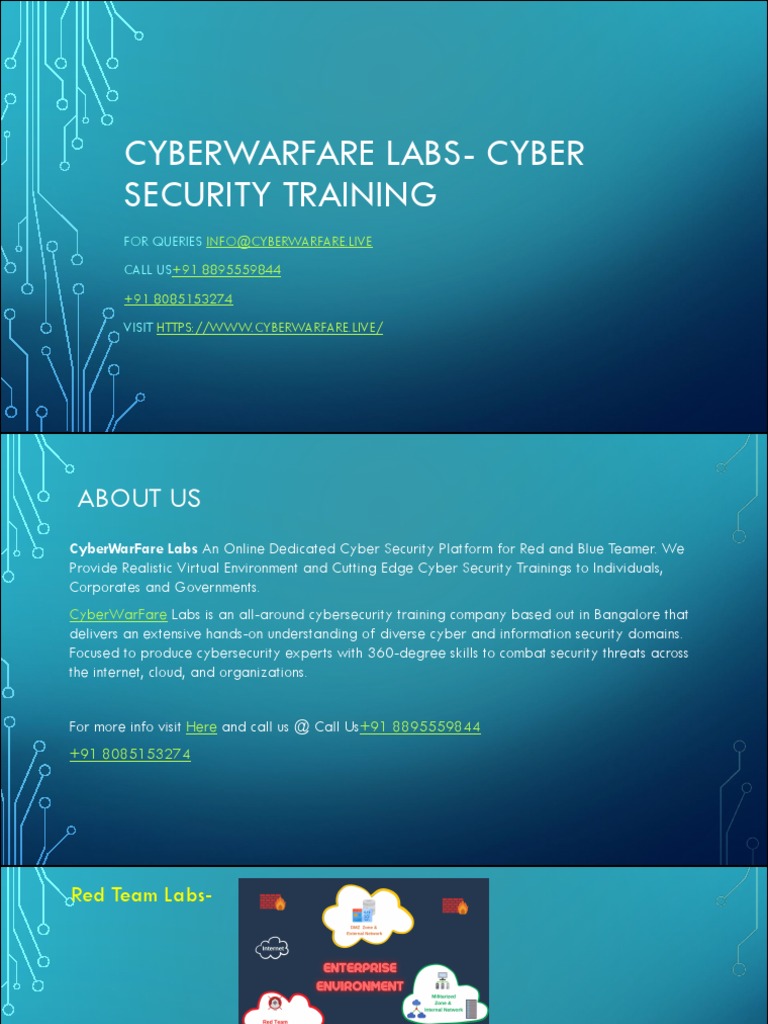 Cyber Security Training | PDF | Security | Cyberwarfare