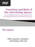 Functions and Role of The Advertising Agency