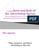 Functions and Role of The Advertising Agency