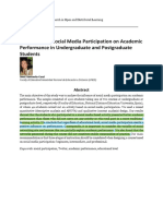 4 the Impact of Social Media Participation on Academic Performance in Undergr...