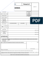 Form Biodata Mahasiswa Form A.1 (Blanko)