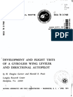 Development and Flight Tests of A Gyro-Less Wing Leveler and Directional Autopilot