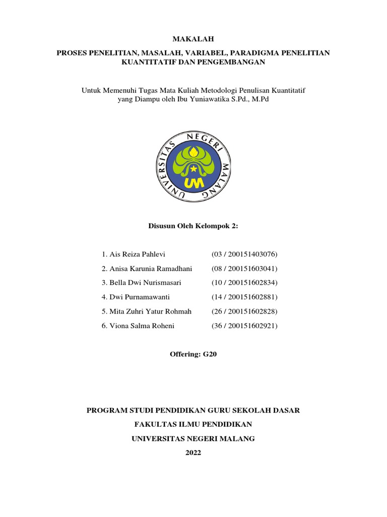 Proses Penelitian Kuantitatif Dan Pengembangan | PDF