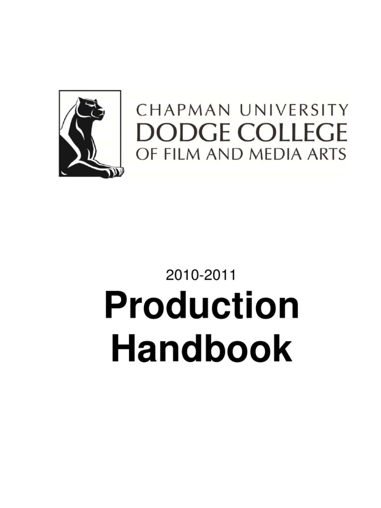 Production Handbook PDF Filmmaking Cinematography