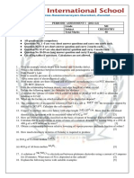 Periodic Assessment I (2021-22) Student Name Grade XII Date Subject Chemistry Total Marks 50