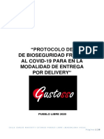 Protocolo de Bioseguridad Gustosso